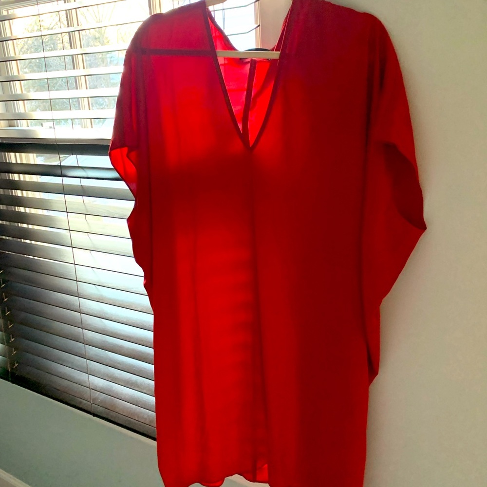 Hatch maternity red dress